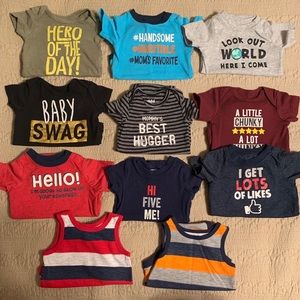 Baby Boy Fashion Onesies (11pcs)